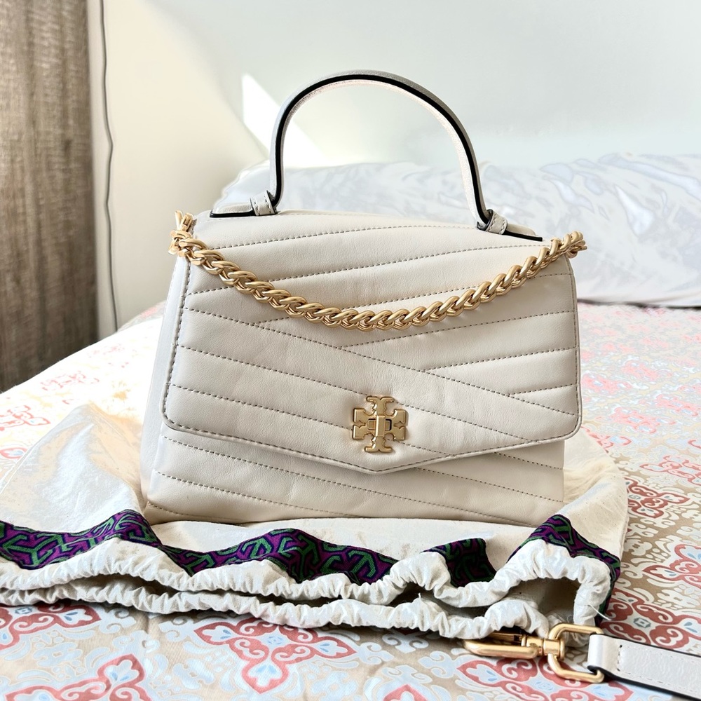 SOLD Tory Burch Kira chevron top handle bag